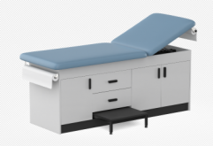 Cabinet Style Treatment Table Family Practice Exam Table with Step Stool,Storage