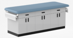 Cabinet style exam and treatment table