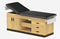 Cabinet style examination table and treatment table