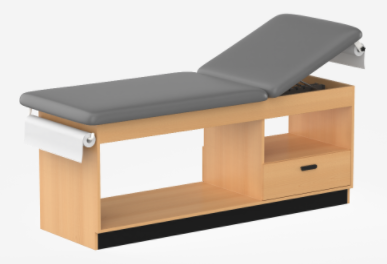 Clinic3-Cabinet Style Treatment Table with 1 Drawers