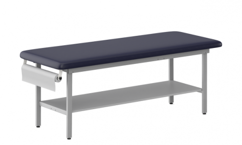 STEEL CONSTRUCTION TREATMENT TABLES H-Brace Steel Base Style Treatment Table with Full Shelf