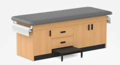 Cabinet Style Treatment Table with 2 Drawers & 3 Doors