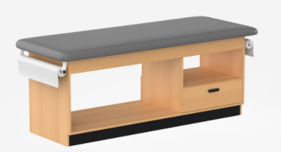 Clinic3-Cabinet Style Treatment exam Table with 1 Drawers