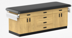 Cabinet style exam table and medical table