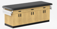 Cabinet style exam and treatment table
