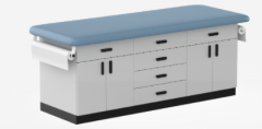 Cabinet style exam table and medical table