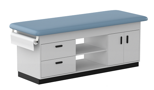 Cabinet Style Treatment Table with 3 Drawers & 2 Doors