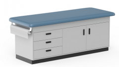 Cabinet style exam table space saver exam table