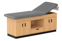 Clinic 3 Cabinet Style Treatment Table with 1 Drawers & 4 Doors
