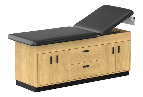 Cabinet Style Treatment Table with 2 Drawers & 4 Doors