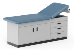 Cabinet style exam table ready room exam table