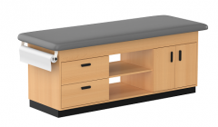 Cabinet Style Treatment Table with 3 Drawers & 2 Doors