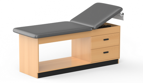 Cabinet Style Treatment Table with 2 Drawers