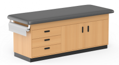 Cabinet style exam table space saver exam table