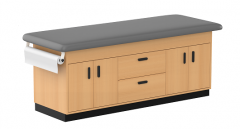 Cabinet Style Treatment Table with 2 Drawers & 4 Doors