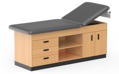 Cabinet style examination table and space saver exam table