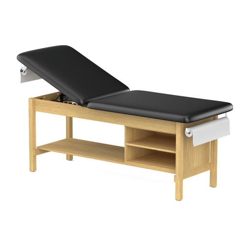 CLINIC-2 SERIES HARDWOOD LEG SUPPORT TREATMENT TABLES WITH BACKREST