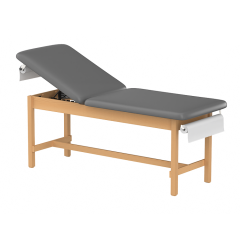 CLINIC-2 SERIES HARDWOOD LEG SUPPORT TREATMENT TABLES WITH BACKREST