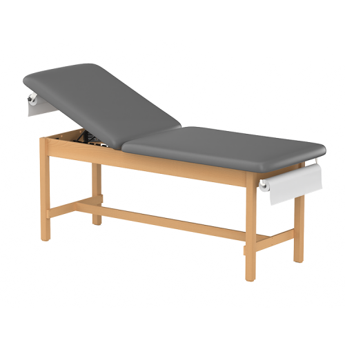 CLINIC-2 SERIES HARDWOOD LEG SUPPORT TREATMENT TABLES WITH BACKREST