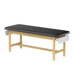 CLINIC-2 SERIES HARDWOOD LEG SUPPORT TREATMENT TABLES FLAT TOP