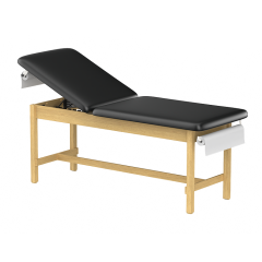 CLINIC-2 SERIES HARDWOOD LEG SUPPORT TREATMENT TABLES WITH BACKREST