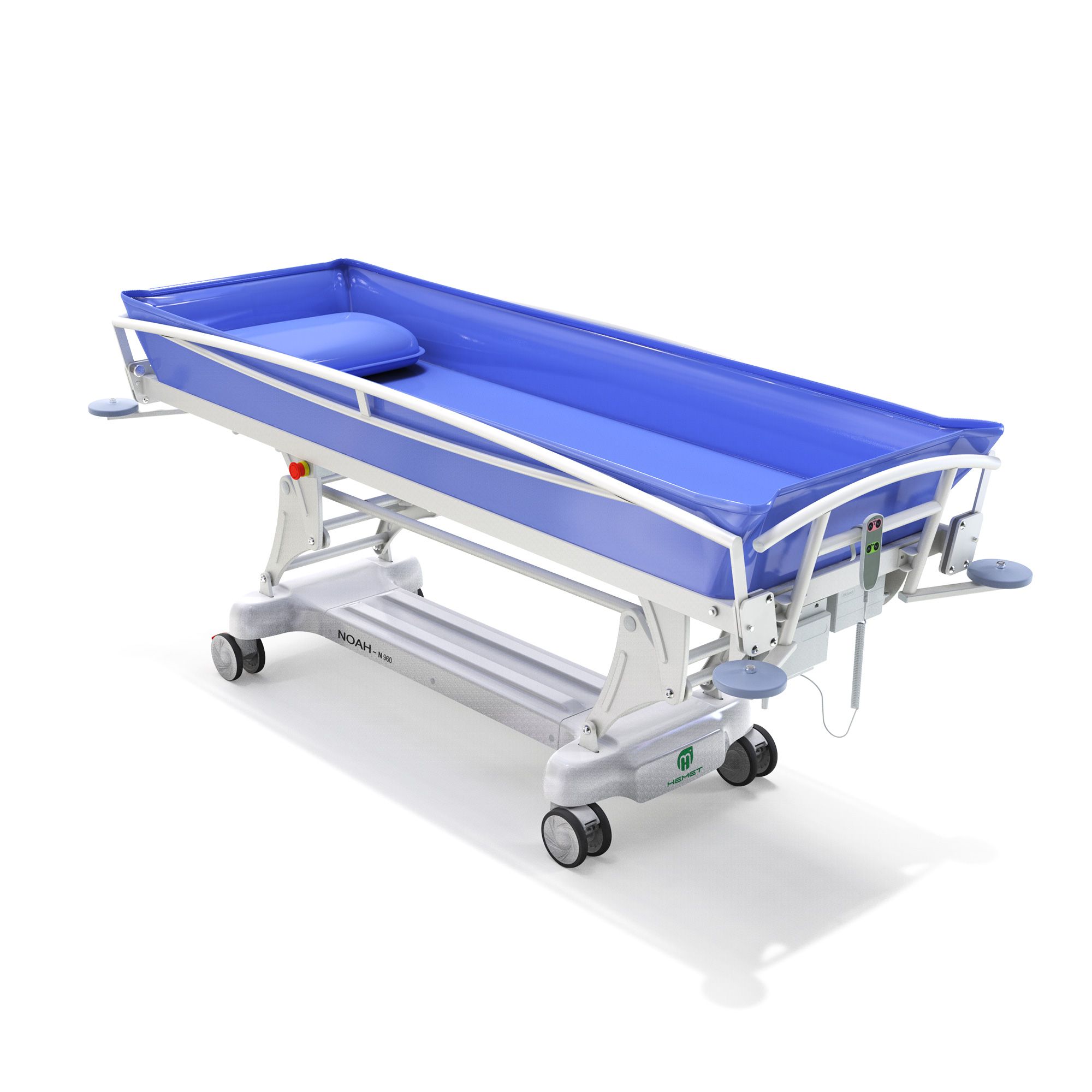 Hemet Noah Standard Flat Electric Patient Stretcher Hospital Shower Trolley
